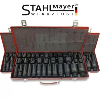 Ударни Вложки 1/2″ Stahlmayer 35 Части – стандартни + дълбоки вложки