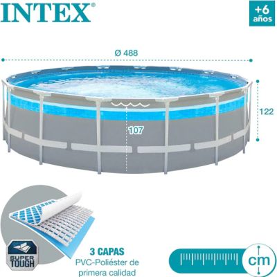 Пълен комплект Басейн с тръбна конструкция Intex – Ultra XTR, 549 x 122 cm